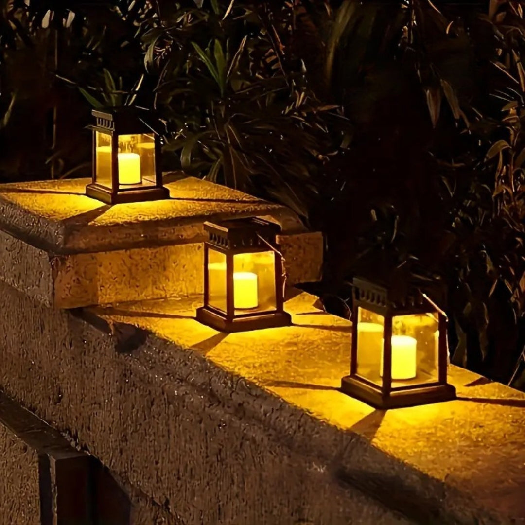 AuroraGlow – Solarna lampa ogrodowa w kształcie świecy 1