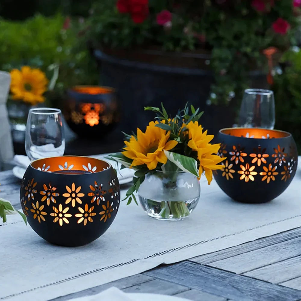 BloomGlow – solarna wodoodporna lampa stołowa w kształcie świecy 3