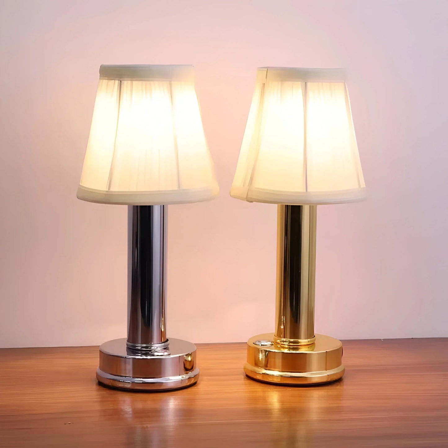 CozyGlow – bezprzewodowa lampa stołowa z jedwabiu 5