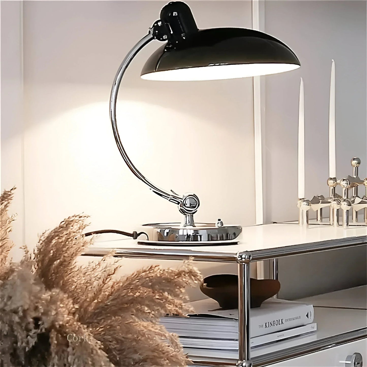 ForgeGlow – Lampa stołowa z kutego żelaza w stylu vintage 5