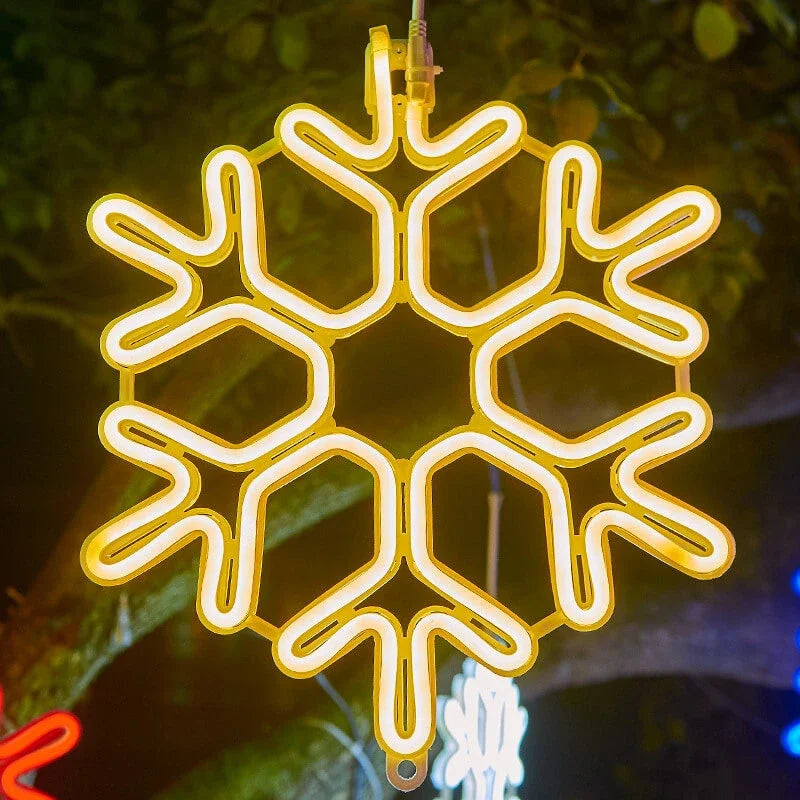 FrostGlow – Lampa ogrodowa w kształcie płatka śniegu 2