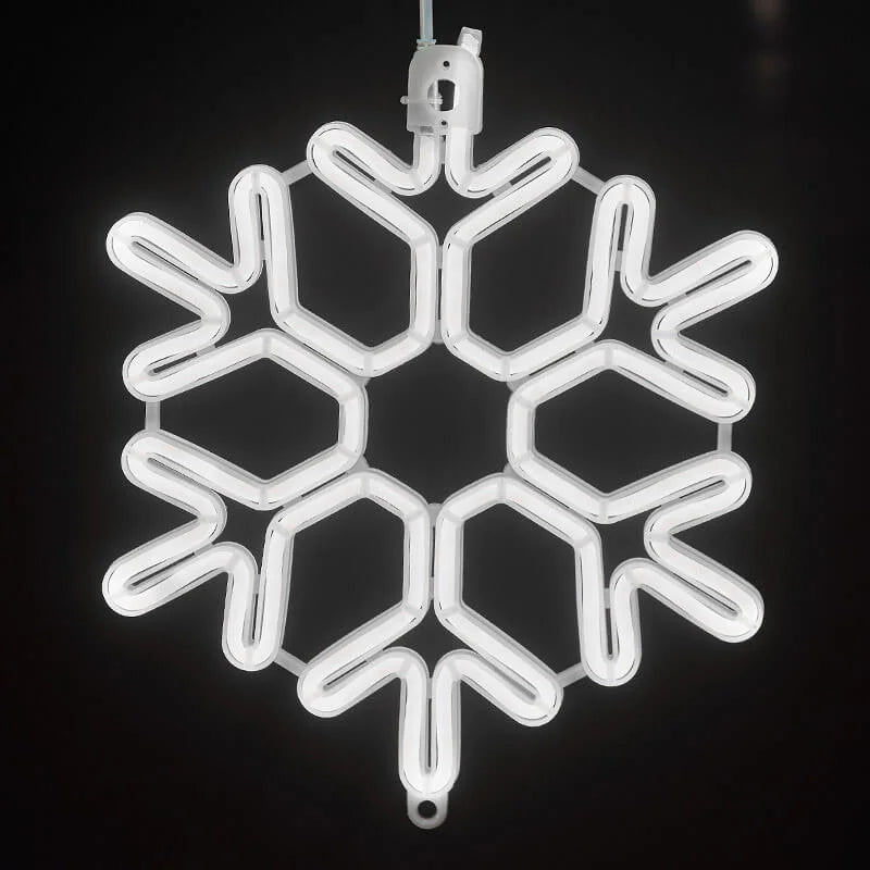 FrostGlow – Lampa ogrodowa w kształcie płatka śniegu 3