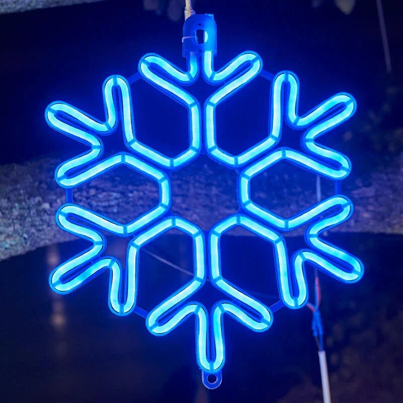 FrostGlow – Lampa ogrodowa w kształcie płatka śniegu 4