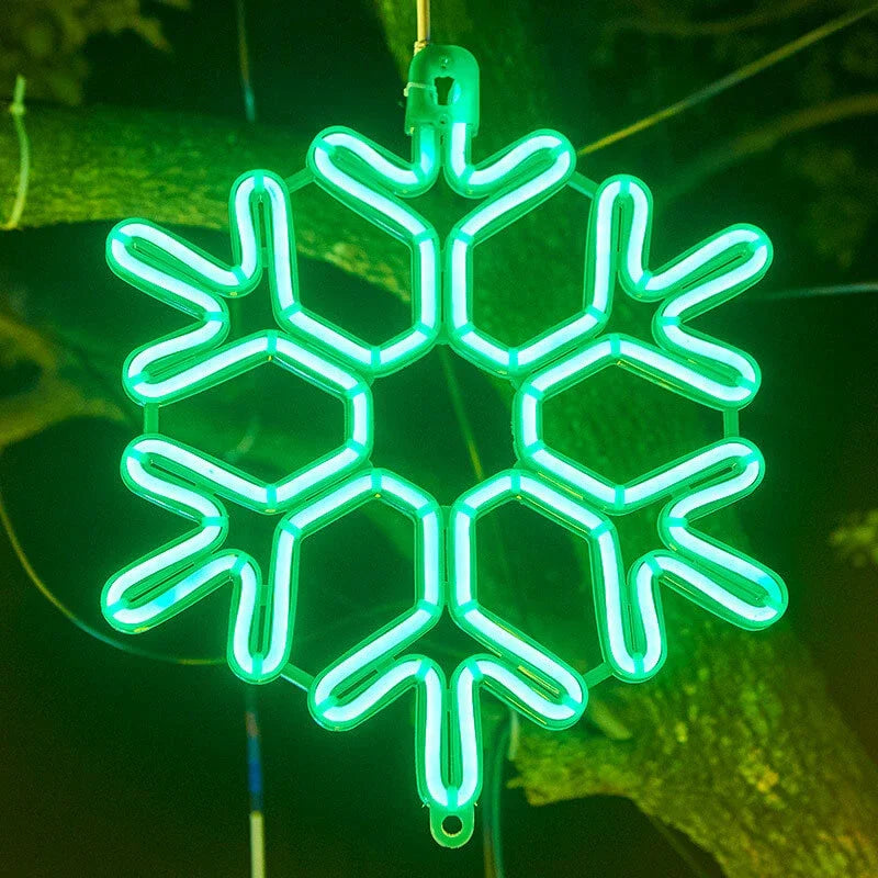 FrostGlow – Lampa ogrodowa w kształcie płatka śniegu 5