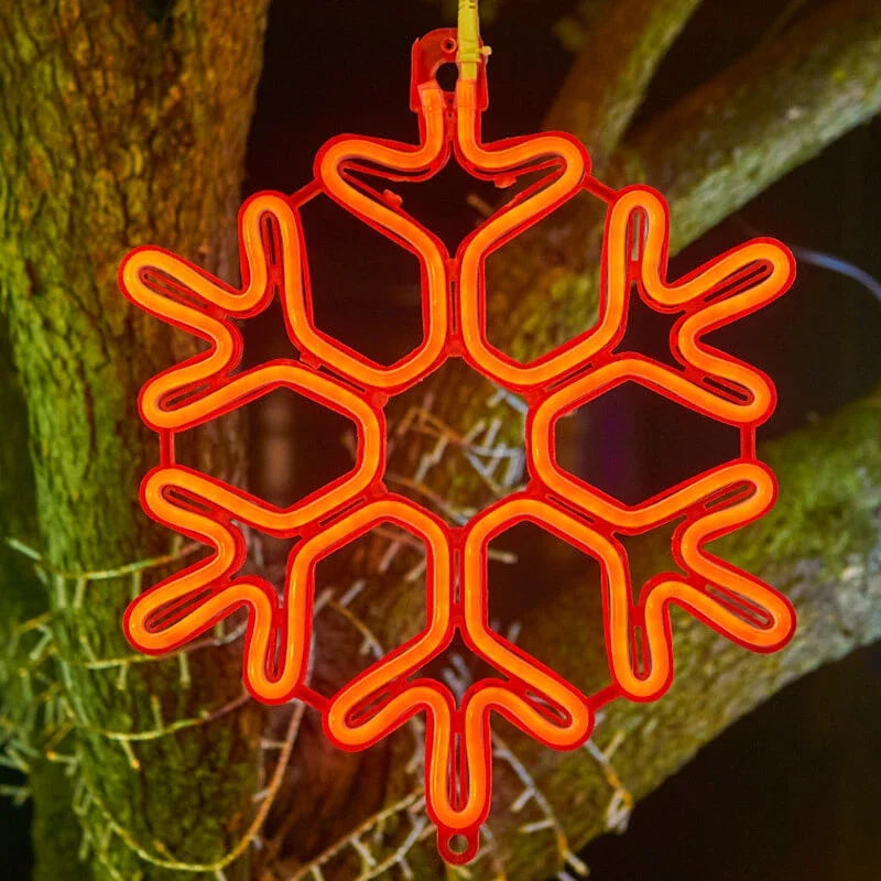 FrostGlow – Lampa ogrodowa w kształcie płatka śniegu 6