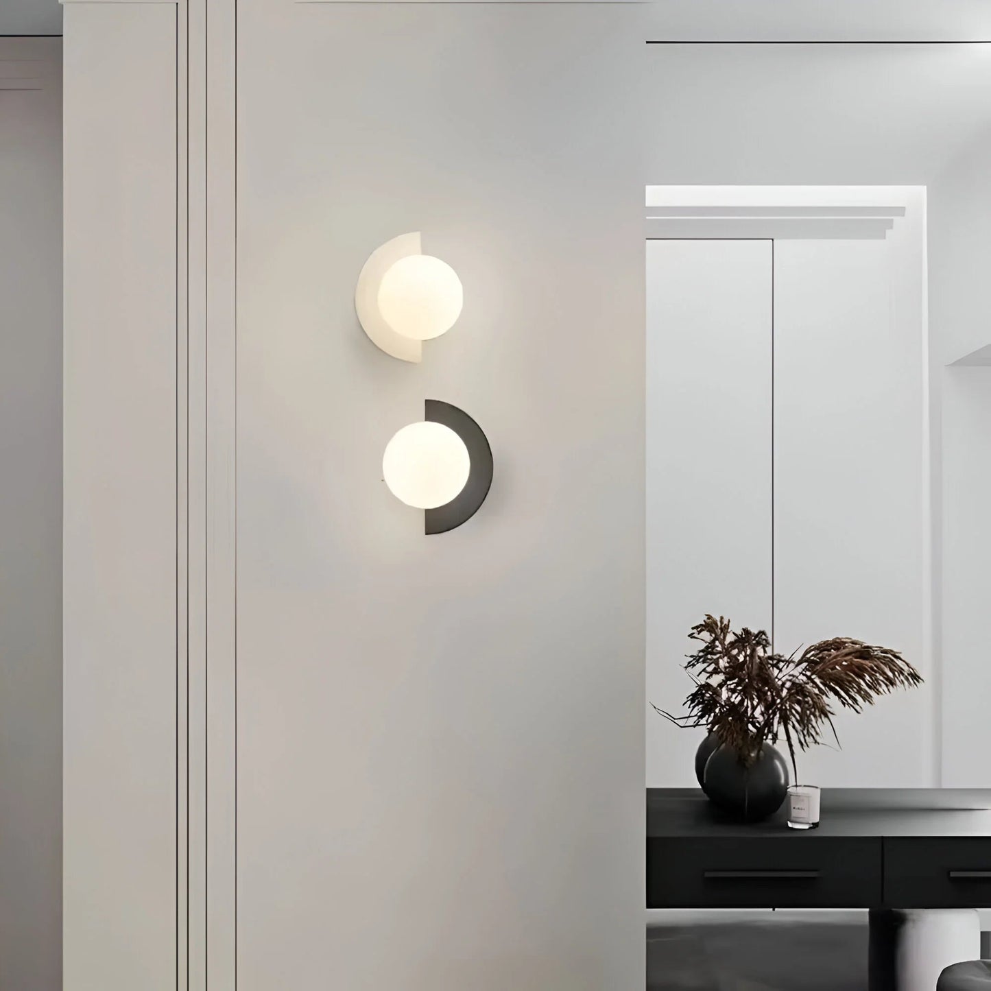 LumiGlow – Nowoczesna lampa ścienna w kształcie półkola 1
