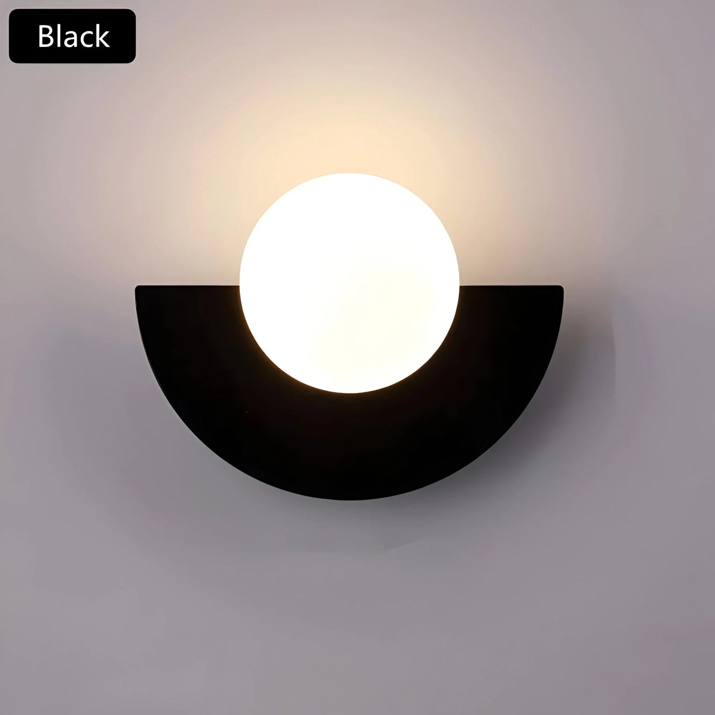 LumiGlow – Nowoczesna lampa ścienna w kształcie półkola 3