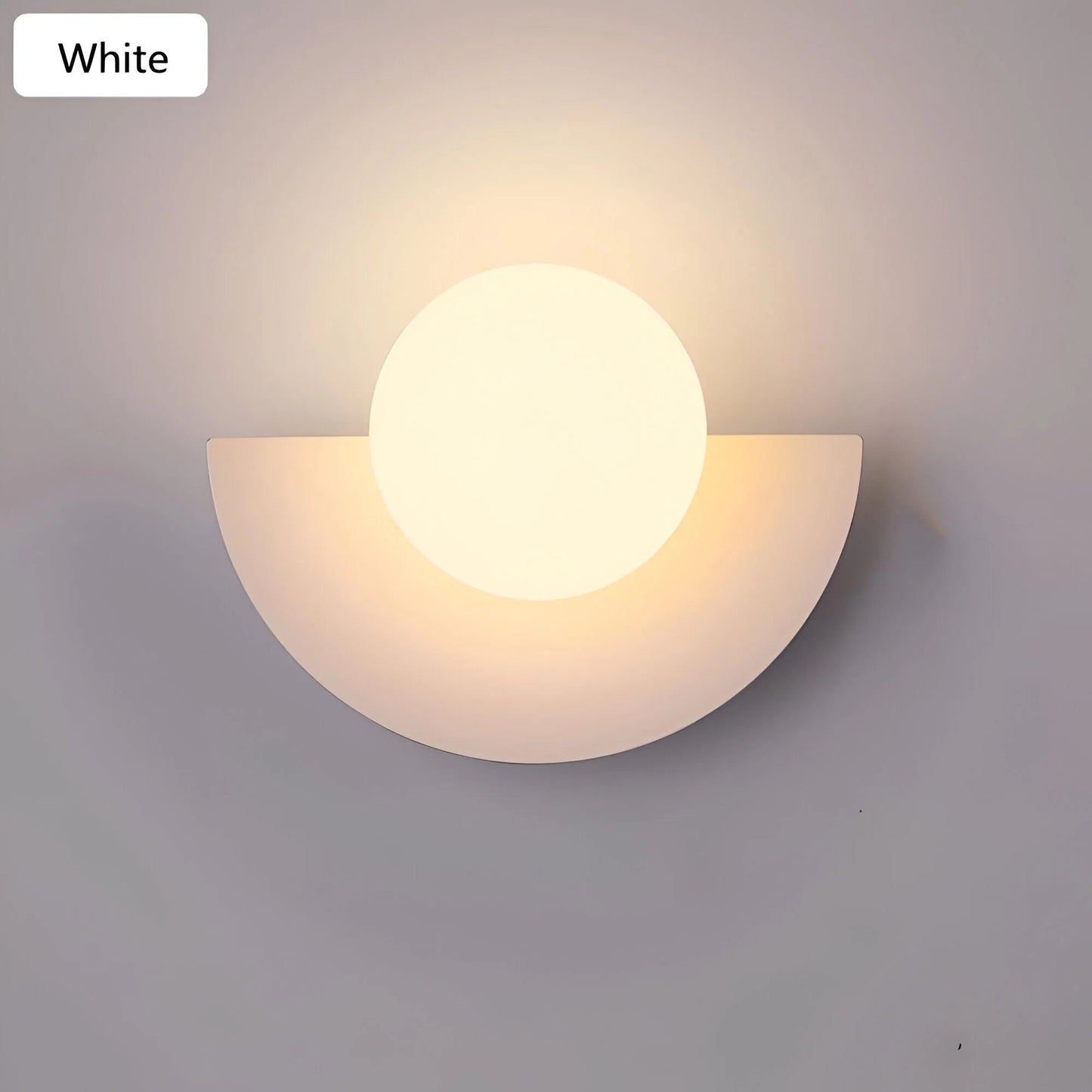 LumiGlow – Nowoczesna lampa ścienna w kształcie półkola 4