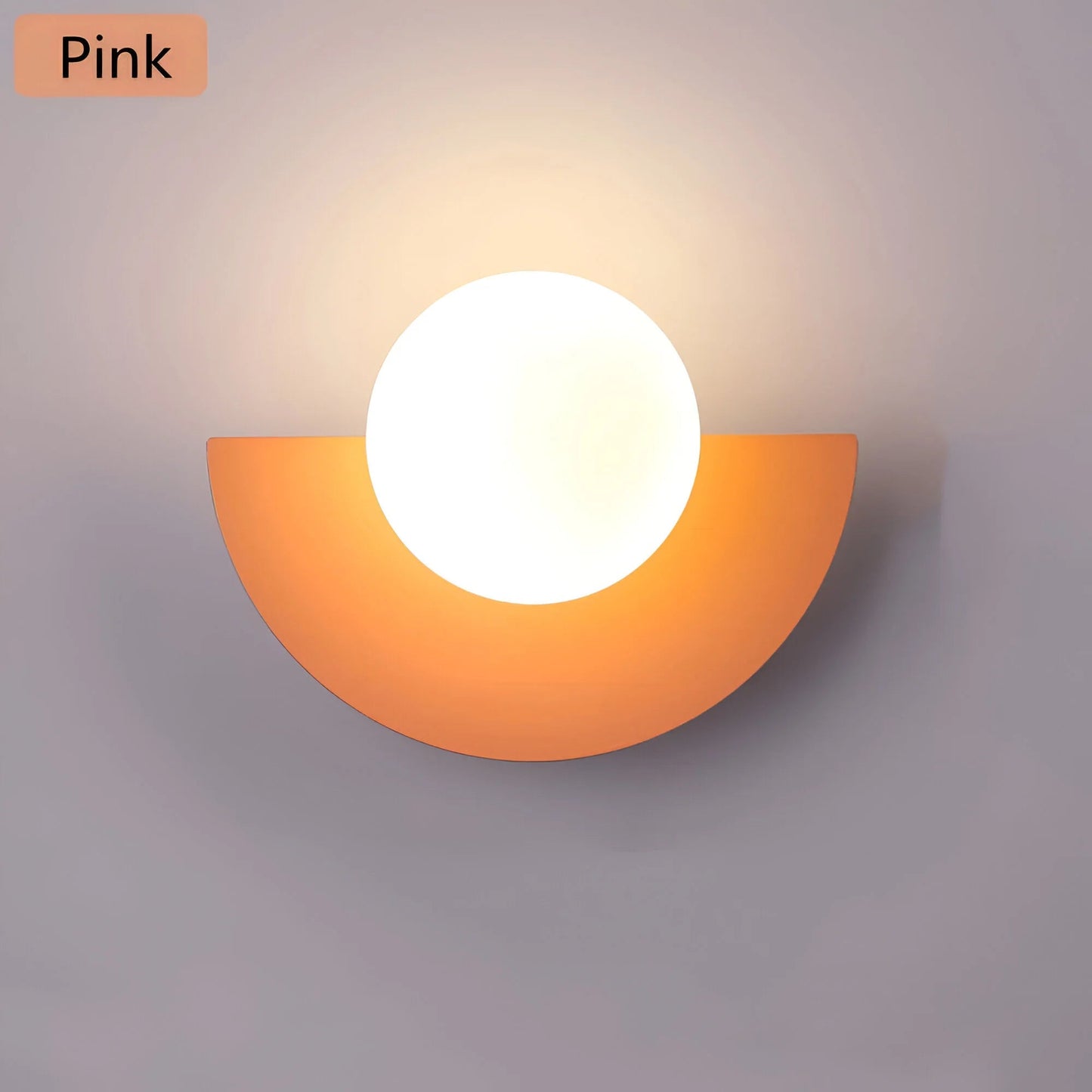 LumiGlow – Nowoczesna lampa ścienna w kształcie półkola 7