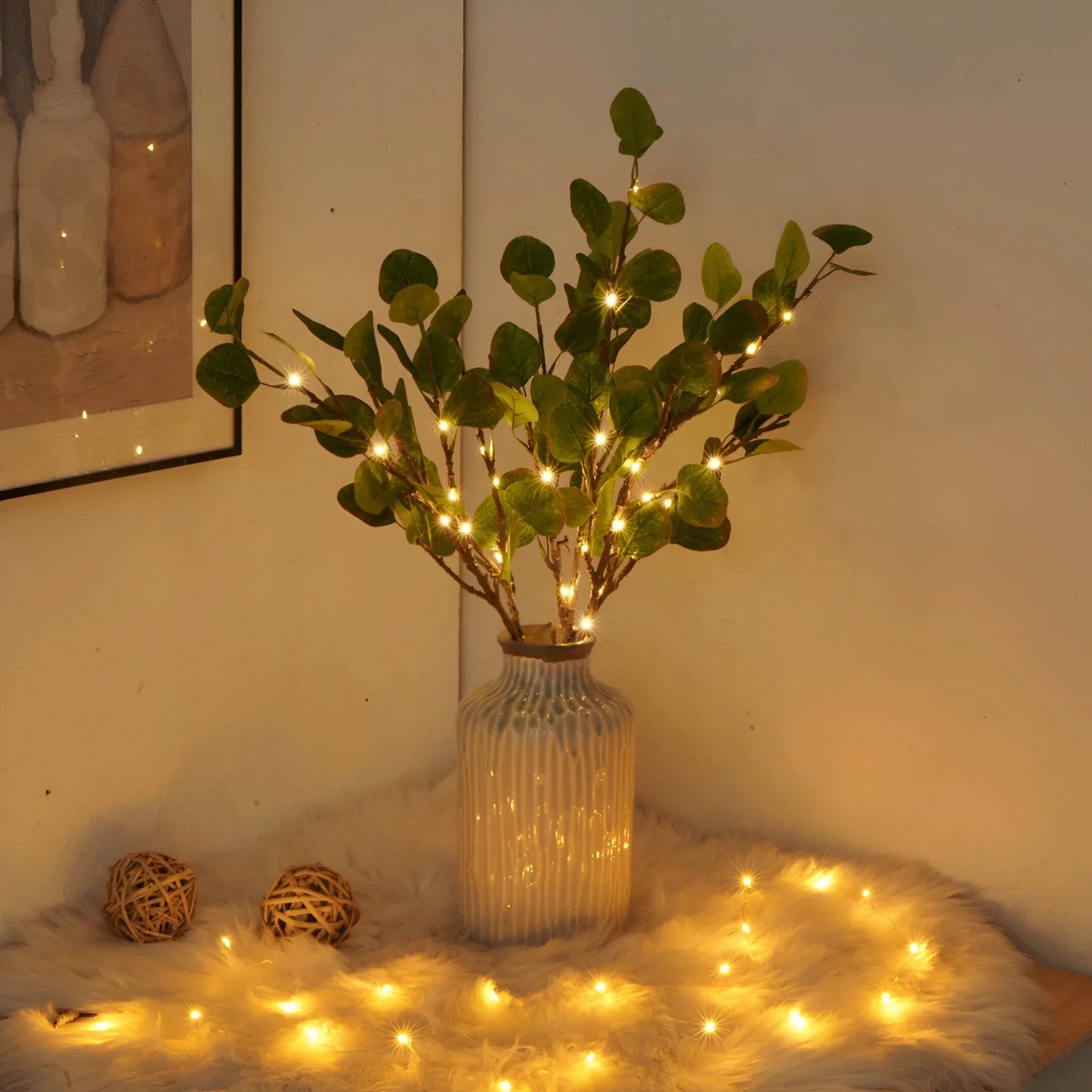 LushGlow – Lampa stołowa z lampkami w kształcie gałązki oliwnej 3