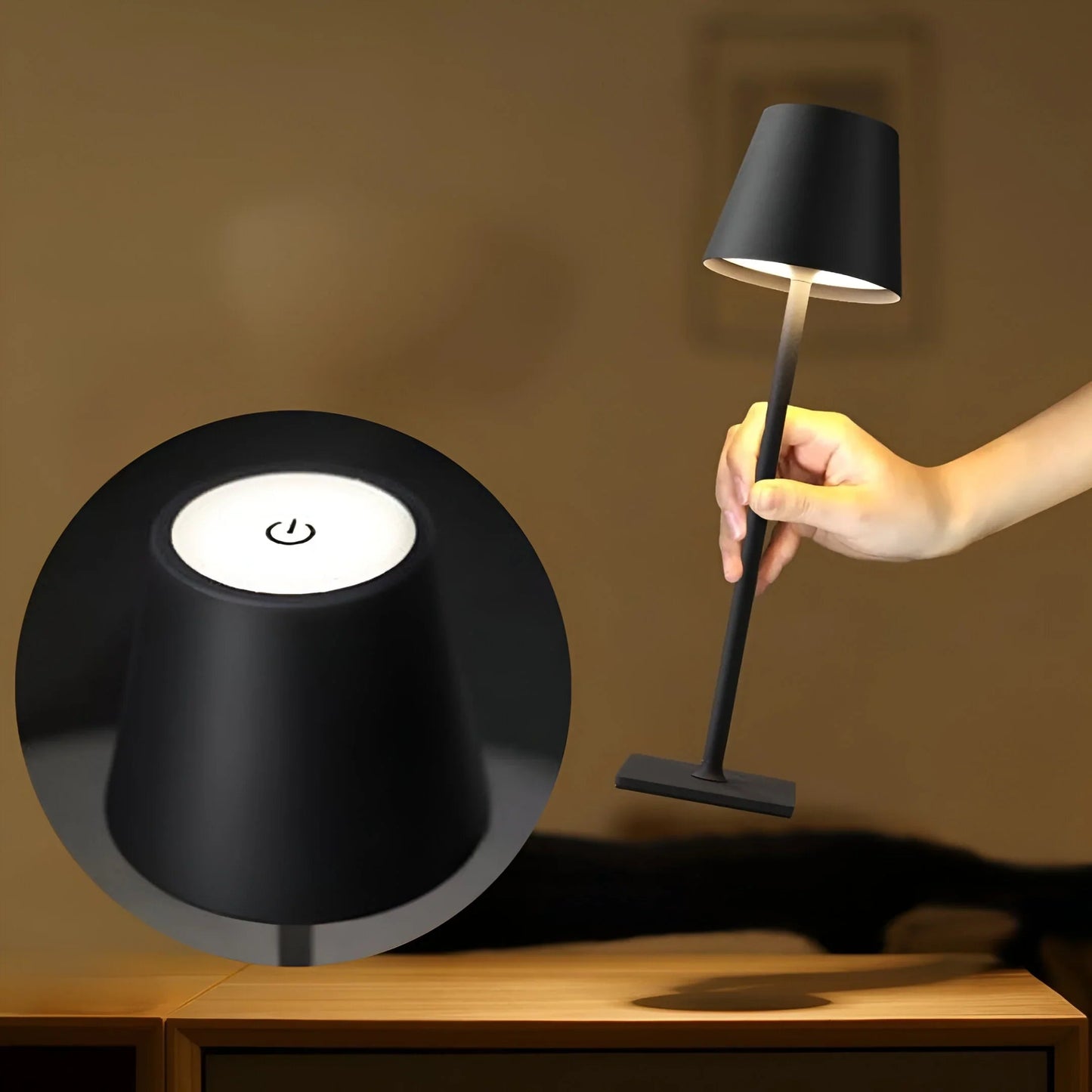 NovaShine – Elegancka, ściemnialna lampa stołowa 6