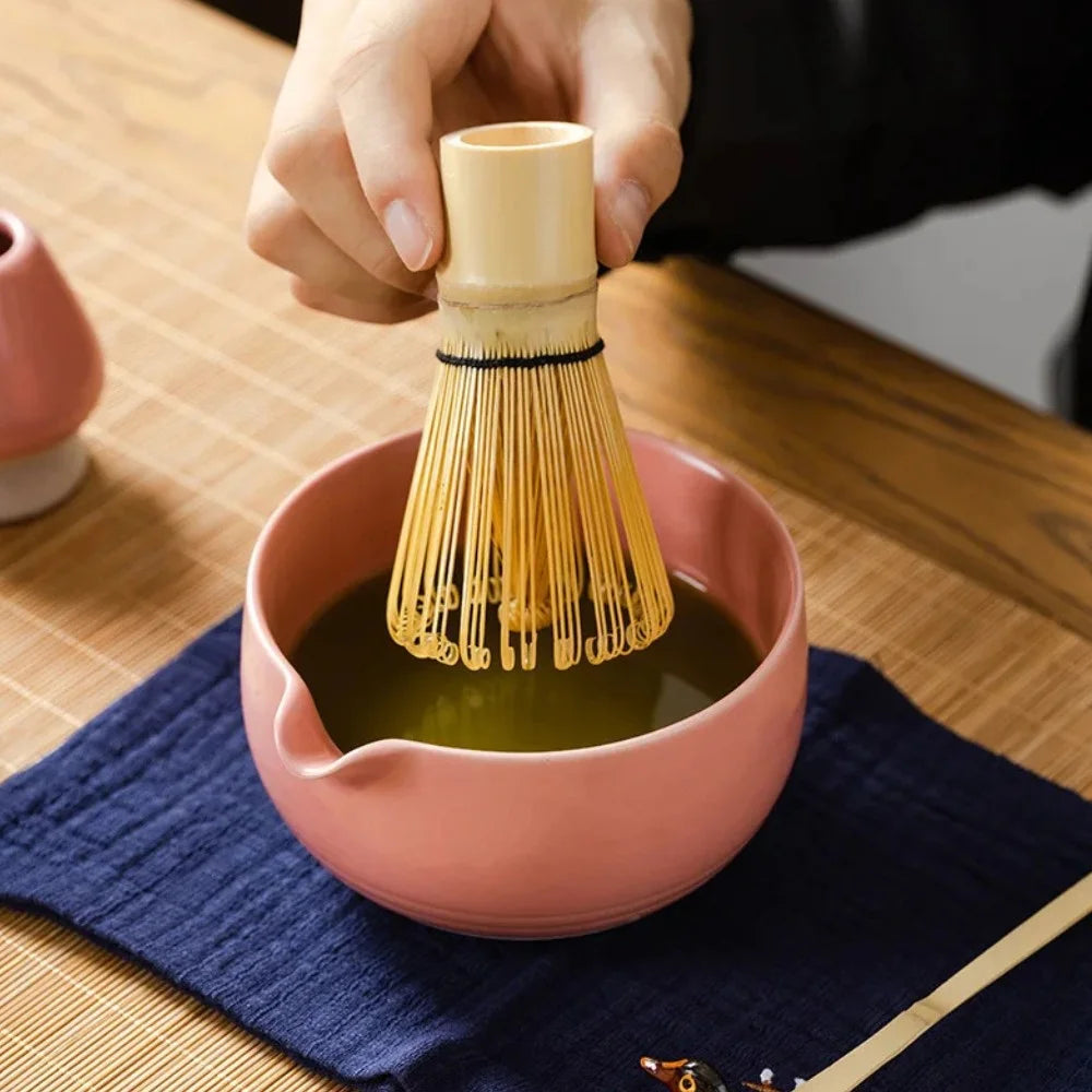 HanaMatcha – Różowa Ceramiczna Miska do Matchy