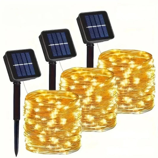 Solara – Solarne Lampki na Drucie Miedzianym (Zestaw 3)