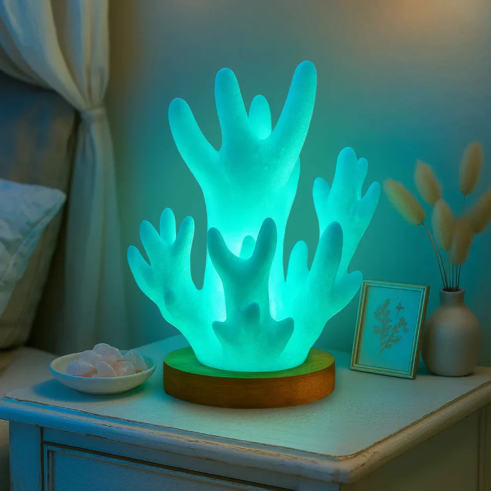 Neraya – Stołowa Lampka Koralowy Skarb