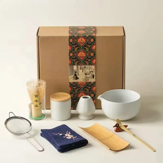 MatchaZen – 9-Częściowy Ceramiczny Zestaw do Matchy