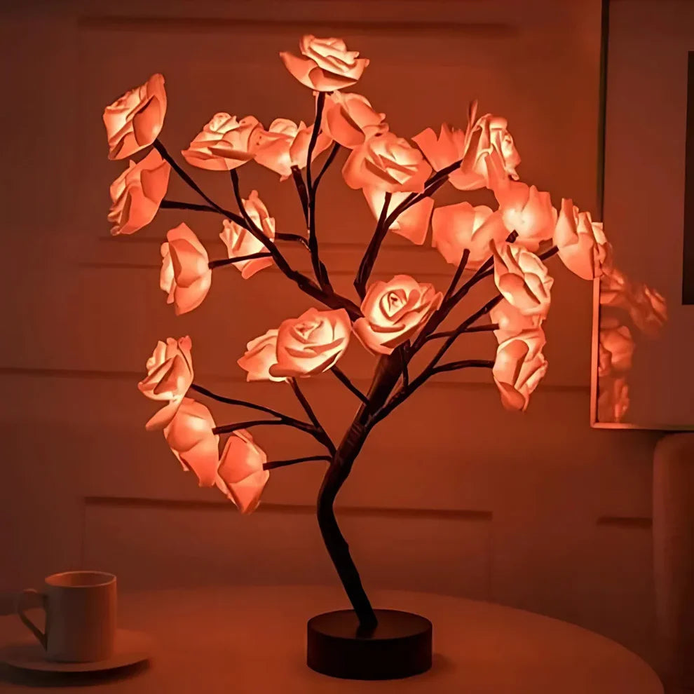Floriva – Urokliwa Lampa Drzewko z Różami