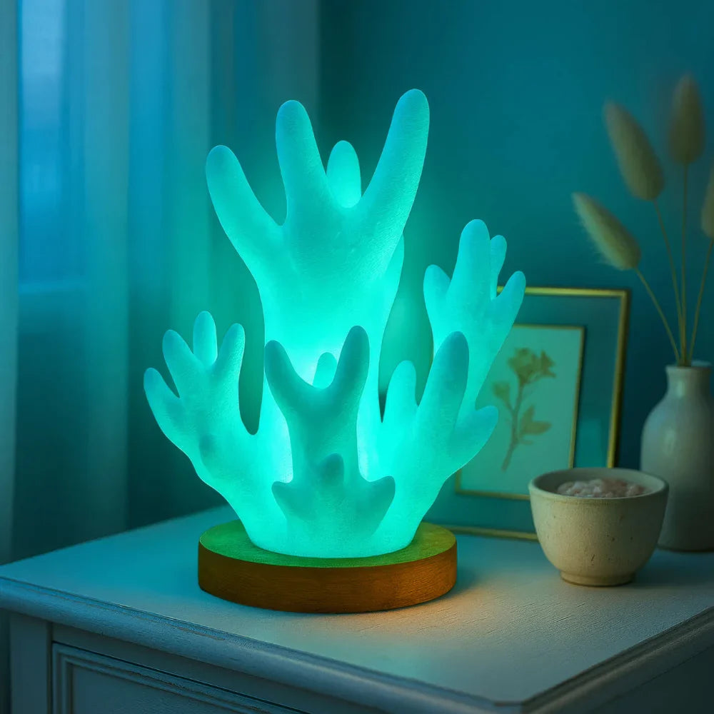 Neraya – Stołowa Lampka Koralowy Skarb
