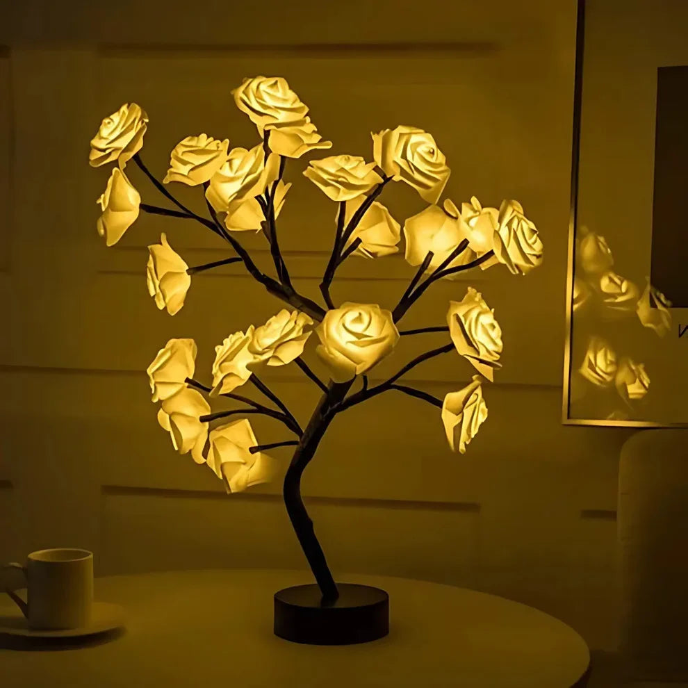 Floriva – Urokliwa Lampa Drzewko z Różami