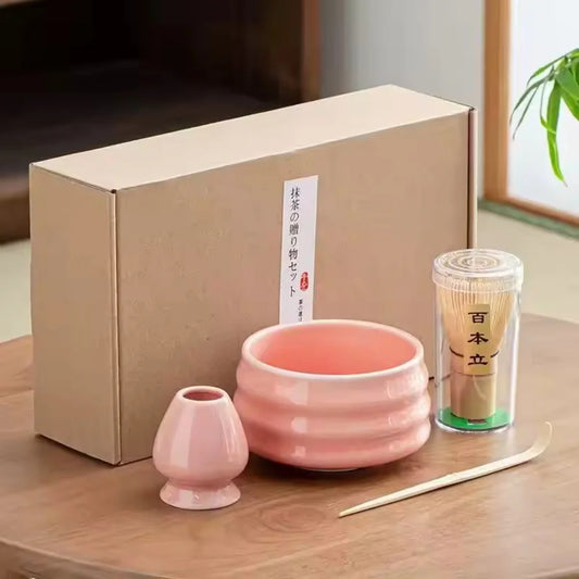HanaMatcha – Różowa Ceramiczna Miska do Matchy