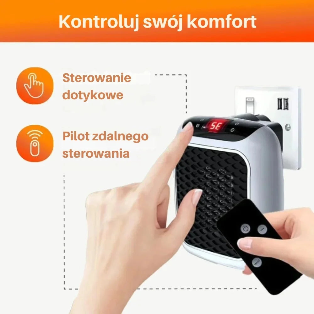 Climora – Kompaktowy Elektryczny Grzejnik z Pilotem
