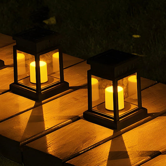 AuroraGlow – Solarna lampa ogrodowa w kształcie świecy 0