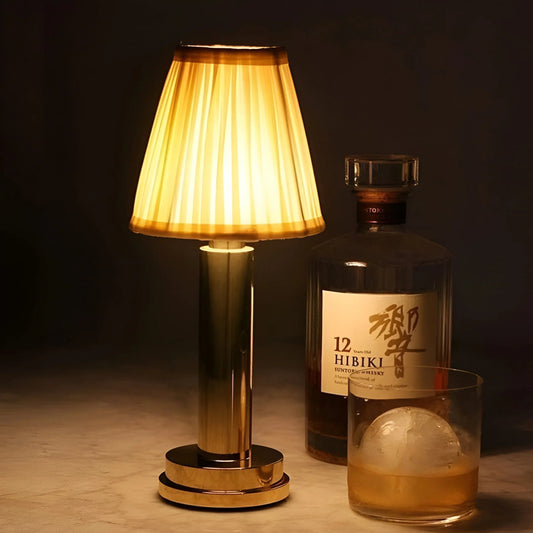 CozyGlow – bezprzewodowa lampa stołowa z jedwabiu 0