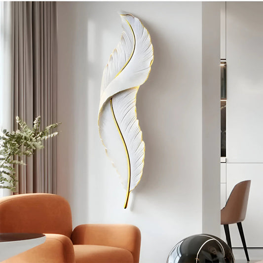 FeatherGlow – Ściemnialna nordycka lampa ścienna LED 0