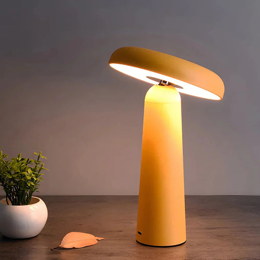 GlowTilt – Akumulatorowa lampa stołowa w kształcie grzyba 0