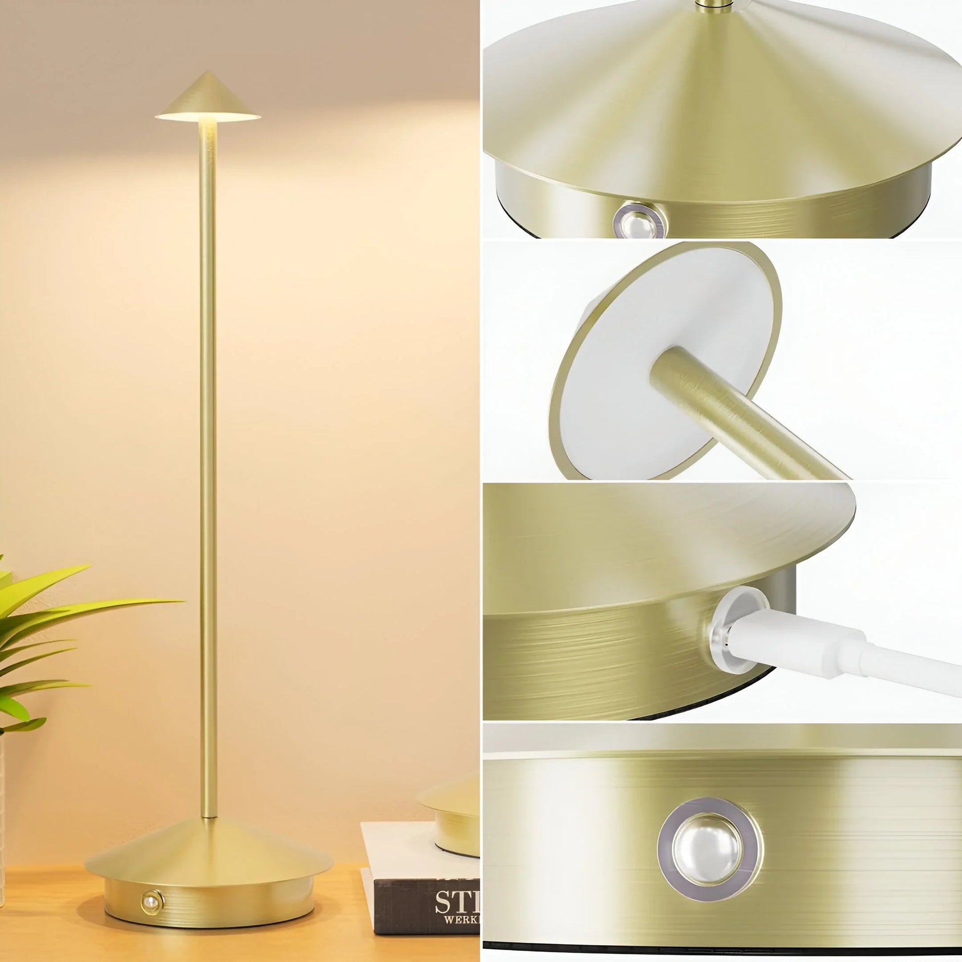 LumeaGlow – wodoodporna bezprzewodowa lampa stołowa LED 6