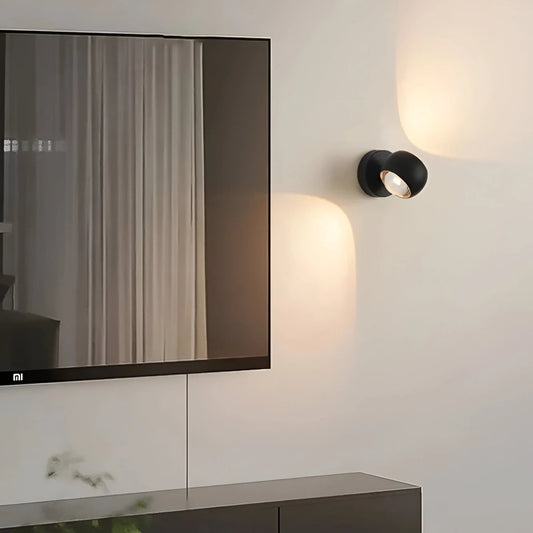 LumiTurn – Regulowana lampa ścienna LED 180° 0