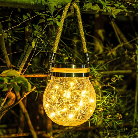 Luminara – Solarna lampa ogrodowa z popękanym szkłem 0