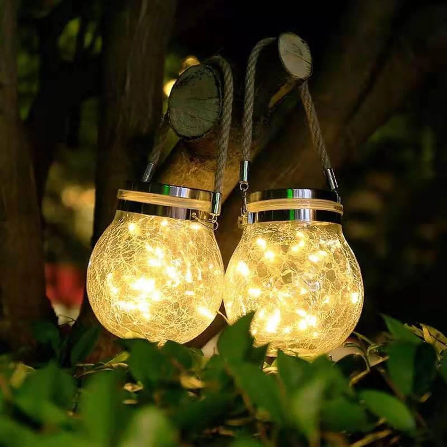 Luminara – Solarna lampa ogrodowa z popękanym szkłem 2