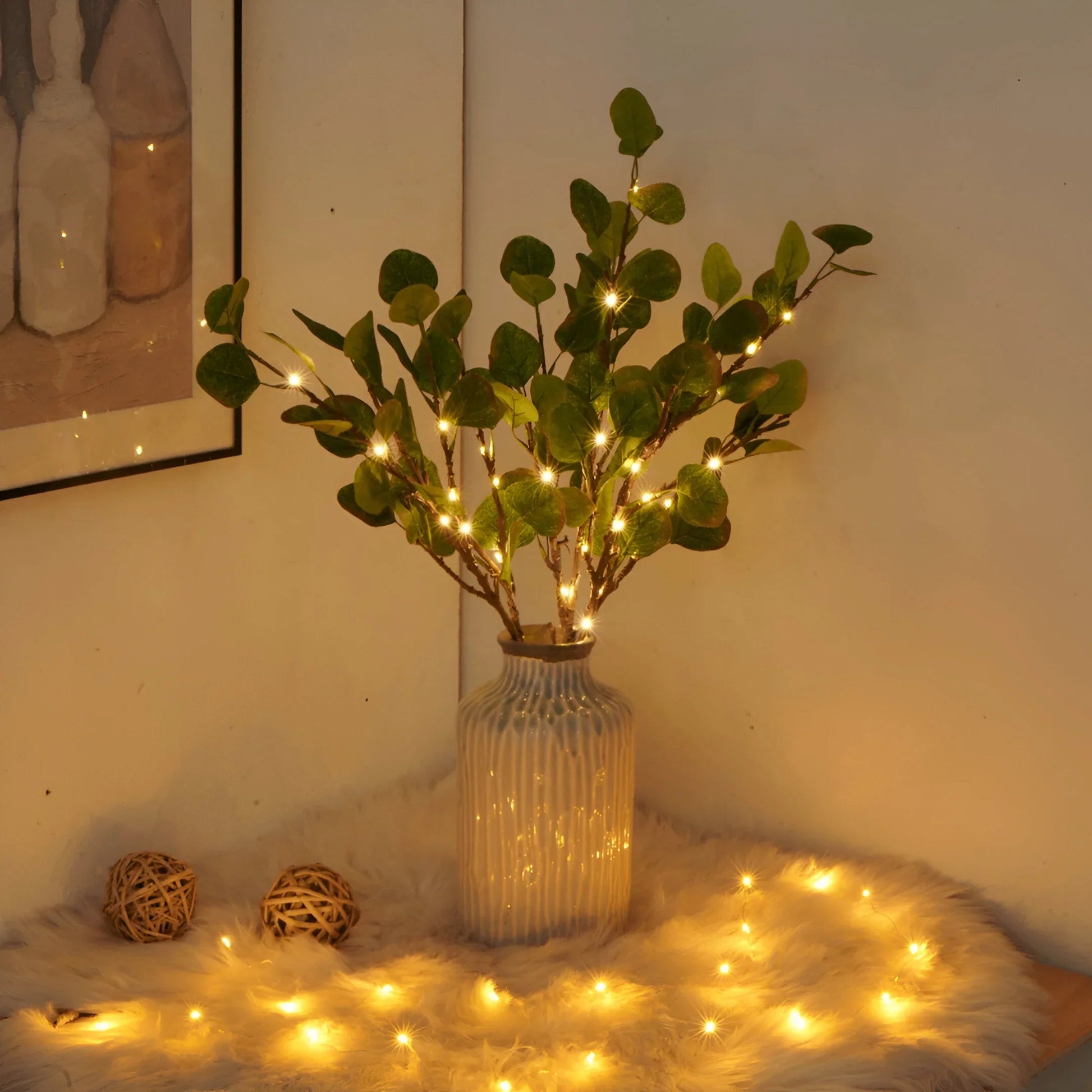 LushGlow – Lampa stołowa z lampkami w kształcie gałązki oliwnej 3