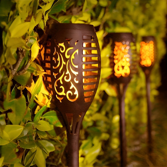SolarFlame – Zewnętrzna lampa ogrodowa z płomieniem solarnym 0