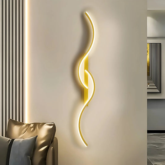 WaveGlow – nowoczesna, zakrzywiona lampa ścienna 0