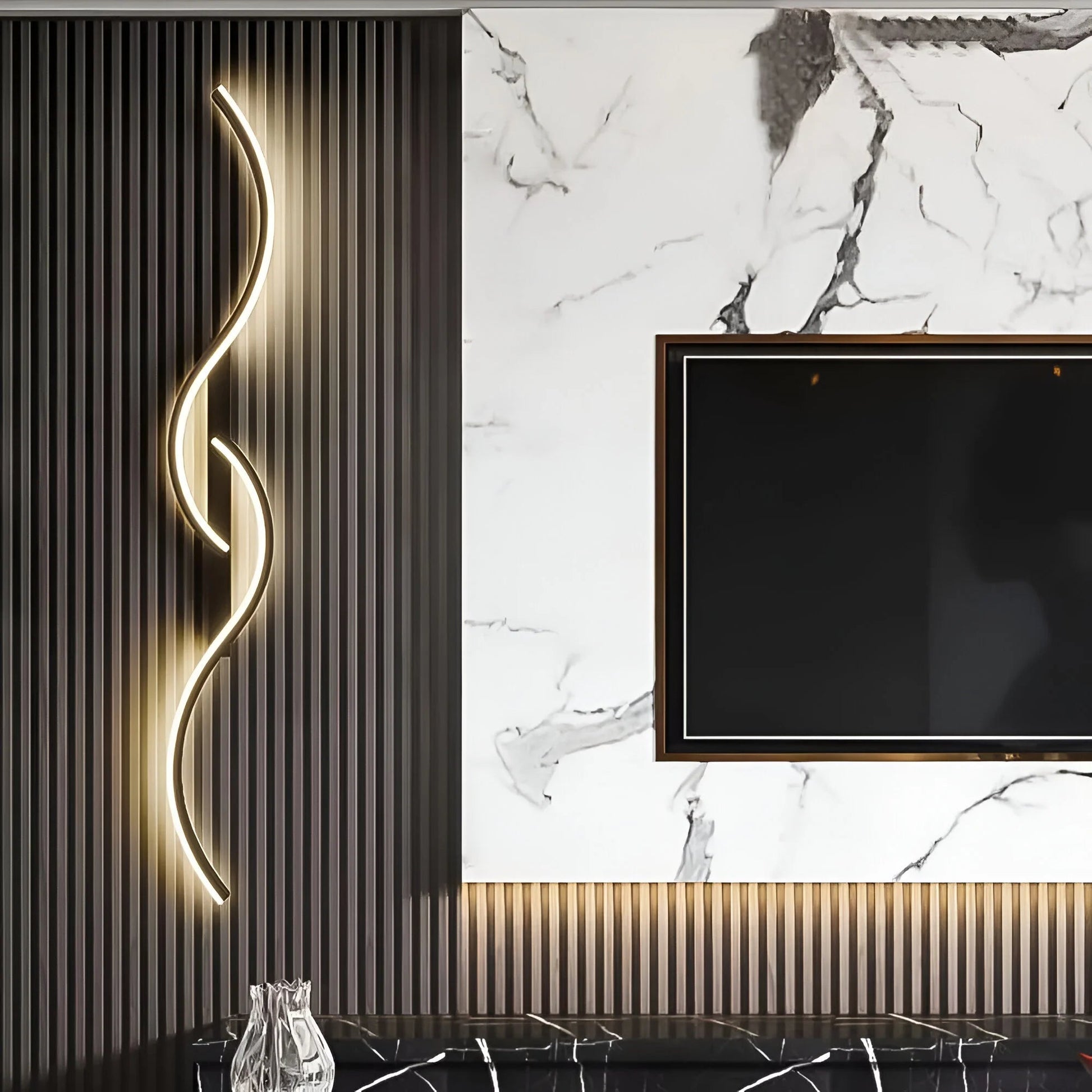 WaveGlow – nowoczesna, zakrzywiona lampa ścienna 4